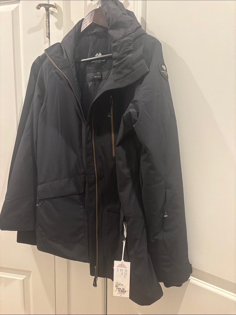 NWT Obermeyer Women's Black Ski Jacket with Hood
